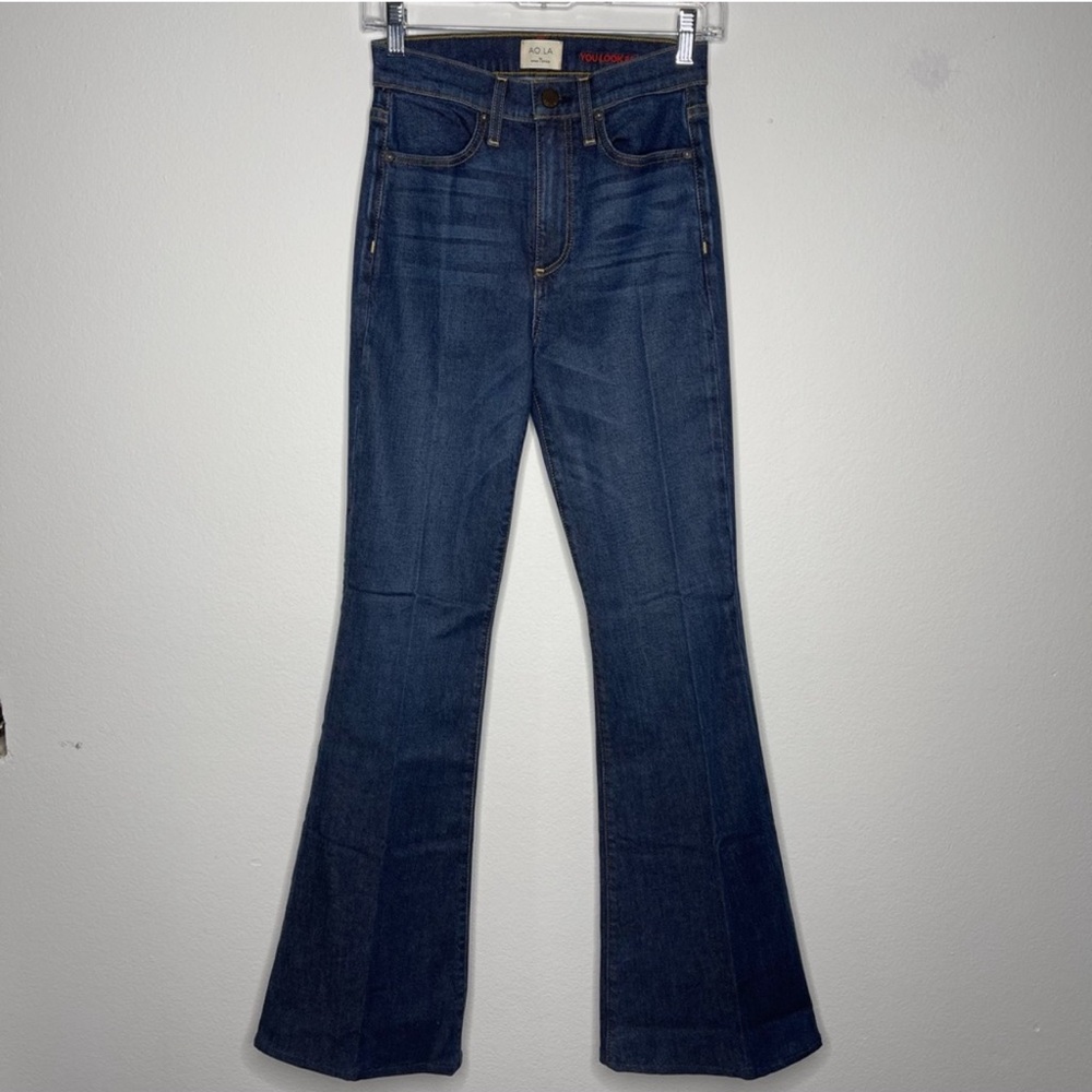 Alice and Olivia AO.LA “You Look Beautiful” High Waisted Flare Jeans